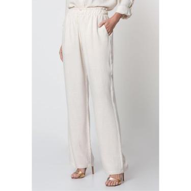 Imagem de CALÇA EM LINHO ALFAIATARIA ELÁSTICO NA CINTURA-Feminino