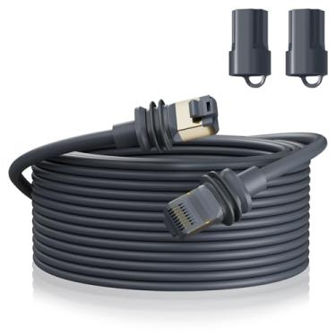 Imagem de BarBaren Cabo Starlink Gen 3/Mini, cabo de substituição Starlink de 45 m para geração 3 - cinza impermeável (45 m)