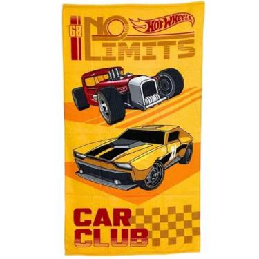 Imagem de Toalha de Praia Banho Hot Wheels Aveludada 70x130cm Algodão Dohler - D