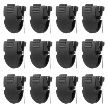 Imagem de Mabor 12 peças de clipes de cubo para paredes de tecido, ganchos de plástico para painel de tecido, clipes de parede para pendurar fotos, notas, memos, cabos de dados