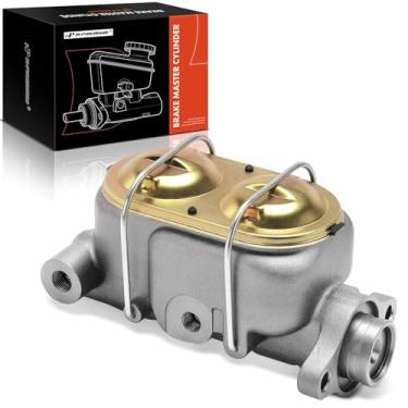 Imagem de A-Premium Cilindro mestre de freio com reservatório e tampa compatível com veículos GMC e Chevrolet - C15 Suburban, C25, C2500, C35, G35, K25, K2500, P25, P2500, P35, C10 Suburban, C20, C30, G30, K20