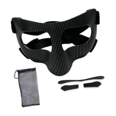 Imagem de YIJU Protetor nasal protetor facial respirável acessórios facial máscara para treino atlético futebol treinamento esportivo boxe, Faixa de Cabeça Preta