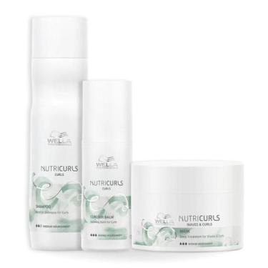 Imagem de Wella Nutricurls Sh 250ml + Masc 150ml + Leave-in 150ml - Wella profis