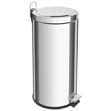 Imagem de Lixeira Tramontina 30L Inox com Pedal, Prata