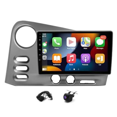 Imagem de 2 + 32 G 22.9 cm Android 13 estéreo para carro Toyota Matrix Radio Pontiac Vibe Radio 2003-2004 com Carplay Android Auto WiFi GPS Bluetooth AHD câmera reserva microfone duplo Din receptor de áudio