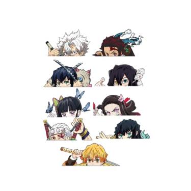 Imagem de Adesivos de Mini Anime Anime Mangá Decalques, Ideal para Carros, Laptop, Skate, Decoração de Parede, Resistente a UV 5.1 cm x 2.5 cm (A)