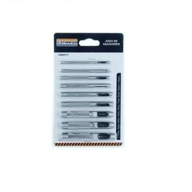 Imagem de Jogo Kit Vazador Furador Para Couro Eva Lonas Cinto 9 Peças - Starfer