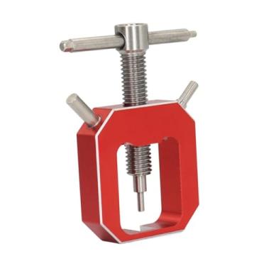 Imagem de Kokiya Extrator de engrenagem de motor RC, ferramenta de remoção de rolamento de eixo, liga de alumínio, leve, resistente, prática, de alta resistência, Vermelho