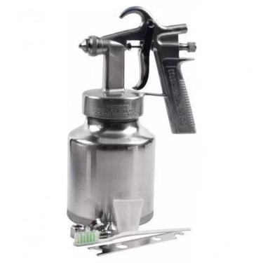 Imagem de Pistola De Tinta Baixa Pressão Ar Direto 1 Litro Em Alumínio