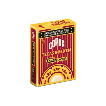 Imagem de Baralho Texas Hold`em Borgonha GG Poker + Cupom de US$10 para GGPoker