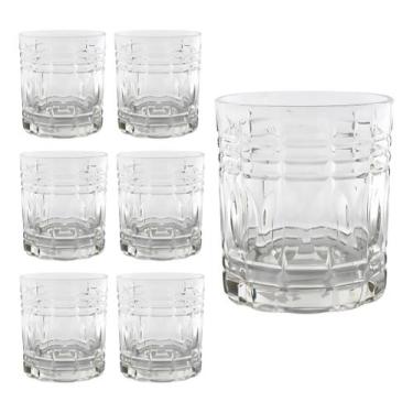 Imagem de Copo De Whisky Caipirinha Drinks Retrô 320ml  6 Peças Vidro - original
