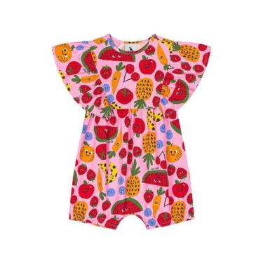 Imagem de Banho de Sol Frutas para Bebê Menina Quimby, Rosa, P