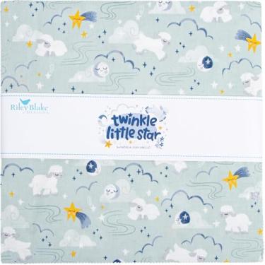 Imagem de Natàlia Juan Abelló Twinkle Little Star 42 25.4 cm Square Layer Cake Riley Blake 10-16300-42