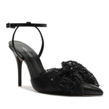 Imagem de Sapato Arezzo preto com Laço Salto Fino-Feminino