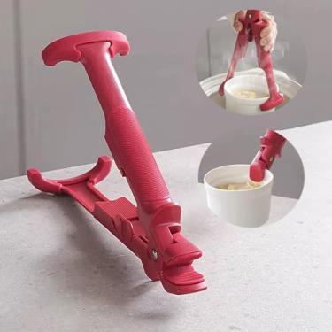 Imagem de Clipe de prato antiqueimadura multifuncional, garra de silicone resistente ao calor para cozinha, clipes de garra de prato quente e pinças de vaporizador com pegador antiderrapante para micro-ondas
