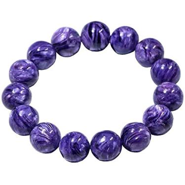 Imagem de Pulseiras de miçangas pulseira masculina pulseira de cristal dragão roxo moda joias saudáveis ​​pulseira de corrente com pingente traz boa sorte saudável para homens e mulheres. /206