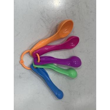 Imagem de Conjunto de 5 peças de copos medidores de plástico com gravação dupla para máquina de selagem de copos