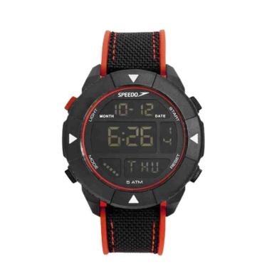 Imagem de Relógio Speedo Preto Vermelho Masculino 15076G0Evnv2