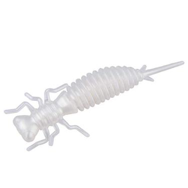 Imagem de East Rain Isca artificial de silicone para larva de cigarra, 0,03/0,06/4,5 g. Isca macia de fio de inseto, riachos do lago riachos de água doce Walleye Panfish Pike Truta