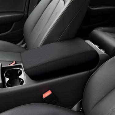 Imagem de faccaibbg Protetor de apoio de braço de carro para console central almofadas de couro 2012 2013 2014 2015 2016 2017 2018 para Audi A6 protetor de apoio de braço console central protetor de caixa de