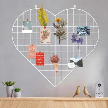 Imagem de Painéis de parede Grid Photo ECLENYES Heart Shape Iron Rack