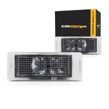 Imagem de Para Chevy Trax 2013-2019 Unidade de luz de placa de carro lado do motorista e do passageiro | Par | Traseira | Halogênio | Certificado CAPA | Substituição para GM2870100C | 13502178