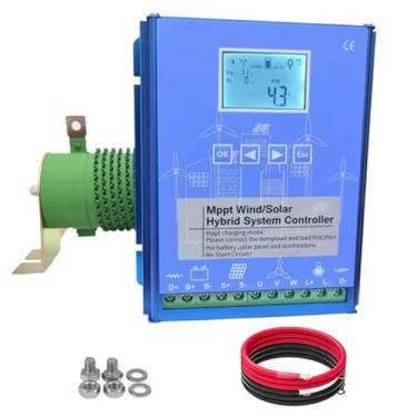 Imagem de 48v,HYZHANHONG Controlador Híbrido Eólico e Solar MPPT 3000W-6000W, Regulador de Carga com Regulador de Carga Boost MPPT, 12V 24V 48V
