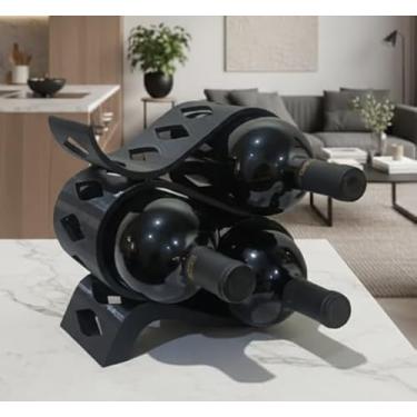 Imagem de Adega de mesa suporte para garrafa vinho