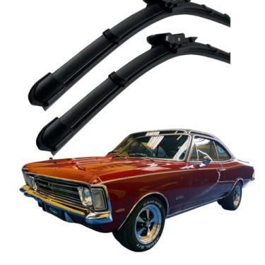 Imagem de TIGER AUTO - JOGO PALHETA PARA PARABRISA DIANTEIRO/TRASEIRO EM SILICONE COMPATIVEL GM OPALA 1973>1992