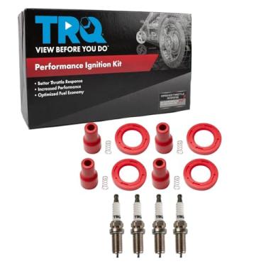 Imagem de TRQ Kit de ignição vermelho compatível com Pontiac Vibe 2009-2010 2008-2012 Scion xB 2006-2011 Toyota Camry Corolla 2006 Highlander 2009-2012 Matrix 2007-2008 Solara