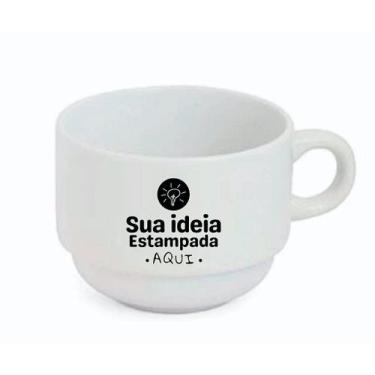 Imagem de Xícara de Porcelana Personalizada 180ml - Alta Qualidade - Ateliê Toqu