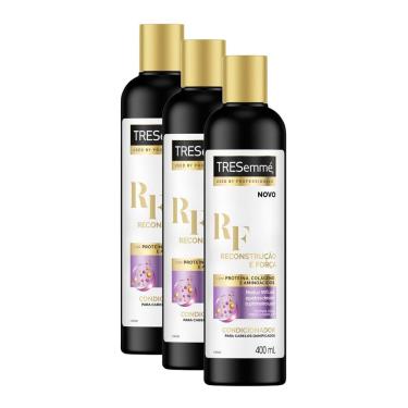 Imagem de Kit 3 Condicionador TRESemmé Reconstrução e Força 400ml