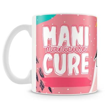 Imagem de Caneca Flork Manicure Personalizada para Profissionais - 325ml - Amo C