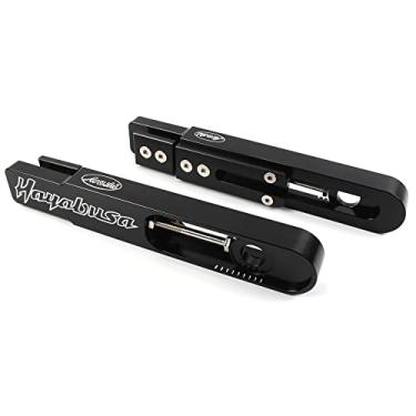 Imagem de Extensões de braço oscilante Arashi Black 17.0 cm-24.9 cm para Suzuki Hayabusa GSXR 1300 Gen 1 1999-2007, alumínio CNC, necessidades de modificação