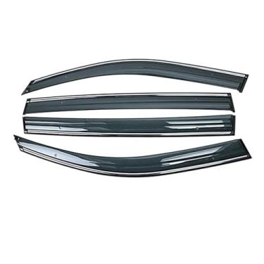 Imagem de GRJQRKHZ Defletor de janela lateral do carro para V&olvo Xc90 2014-2019 Weathershied viseira de porta vento sol proteção chuva janela lateral defletores de vento
