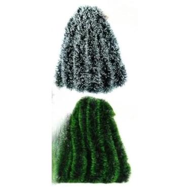 Imagem de Festão para Árvore de Natal: Enfeite Natalino com Textura Cheia e Aconchegante para uma Decoração Completa e Festiva(VERDE)