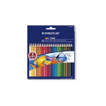 Imagem de Lápis de Cor Staedtler Noris Club - 24 Cores com Pincel