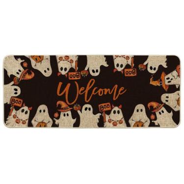 Imagem de Capacho Artoid Mode Ghost Boo Halloween Welcome 60x150cm