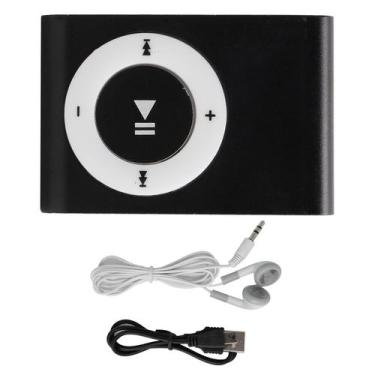 Imagem de Leitor de música MP3 Restokki Spotify com design clip-on preto