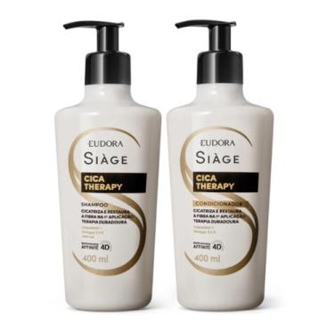 Imagem de Combo Siàge Cica-Therapy: Shampoo 400ml + Condicionador 400ml Eudora