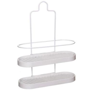 Imagem de Porta Shampoo Duplo Wave White - Metaltru