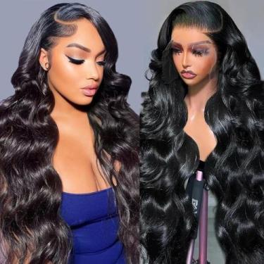 Imagem de Perucas frontais de renda Gleeper Body Wave Human Hair 26" 200 Density