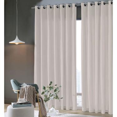 Imagem de Cortina Rústica Bella Janela 2,00m x 1,60m Pantex Cor Natural