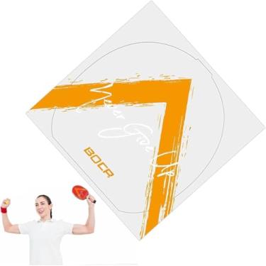 Imagem de 2 peças de folhas de borracha de tênis de mesa de alto desempenho - película protetora antiestática com suporte adesivo de 17 x 17 cm para pás de pingue-pongue, design transparente durável para