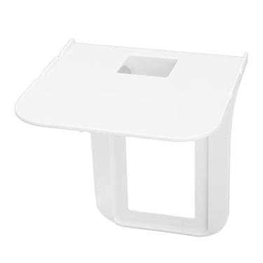 Imagem de Prateleira de tomada de parede, prateleira de tomada montada na parede, design de orifício ABS, carregador de energia simples, suporte de carregamento de telefone