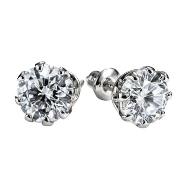 Imagem de Brinco Ponto De Luz Zircônia Aço Cirúrgico De 9mm Unissex