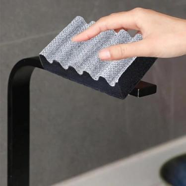 Imagem de 1 bandeja de panificação de malha, grelha, esponja de remoção de ferrugem, almofada de limpeza, escova de fenda, esponja de malha de churrasco, escova de limpeza