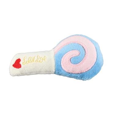 Imagem de Generic Brinquedos da Mastigação do Cão, Adorável Interessante Dentes Moagem Pirulito de Pelúcia Brinquedo da Mastigação do Cão Interativo Reduz a Ansiedade para Suprimentos para Animais de (Azul)