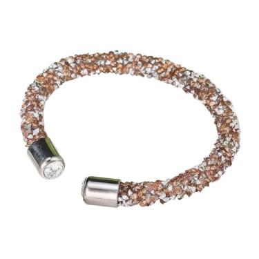 Imagem de Pulseira de cristal ajustável com punho aberto abaixo de US$5, joia moderna, acessório de festa noturna, Medium, Cristal, Sem Pedra Preciosa