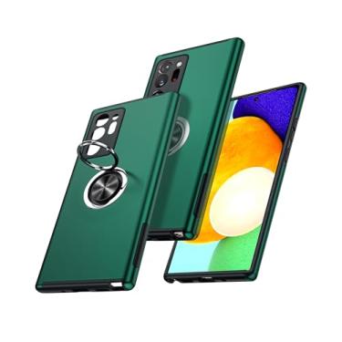 Imagem de Capa compatível com Samsung Galaxy A15 5G com protetor de tela, capa protetora de grau militar com suporte de anel magnético para Galaxy A 15 5G, verde